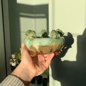 Bowl with frogs